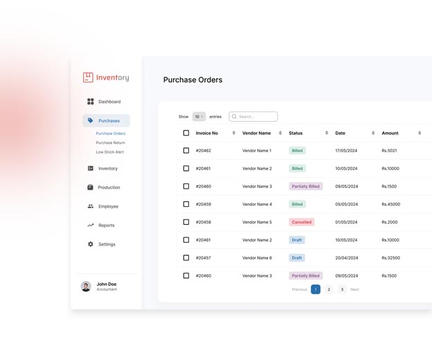 Inventory - UI / UX Design UI Design Screenshot 2