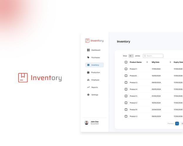 Inventory - UI / UX Design UI Design Screenshot 3