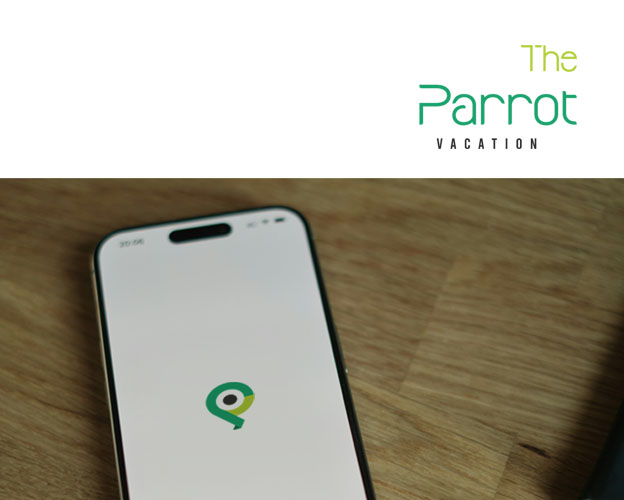 Parrot Vacation - Branding UI Design Screenshot 1